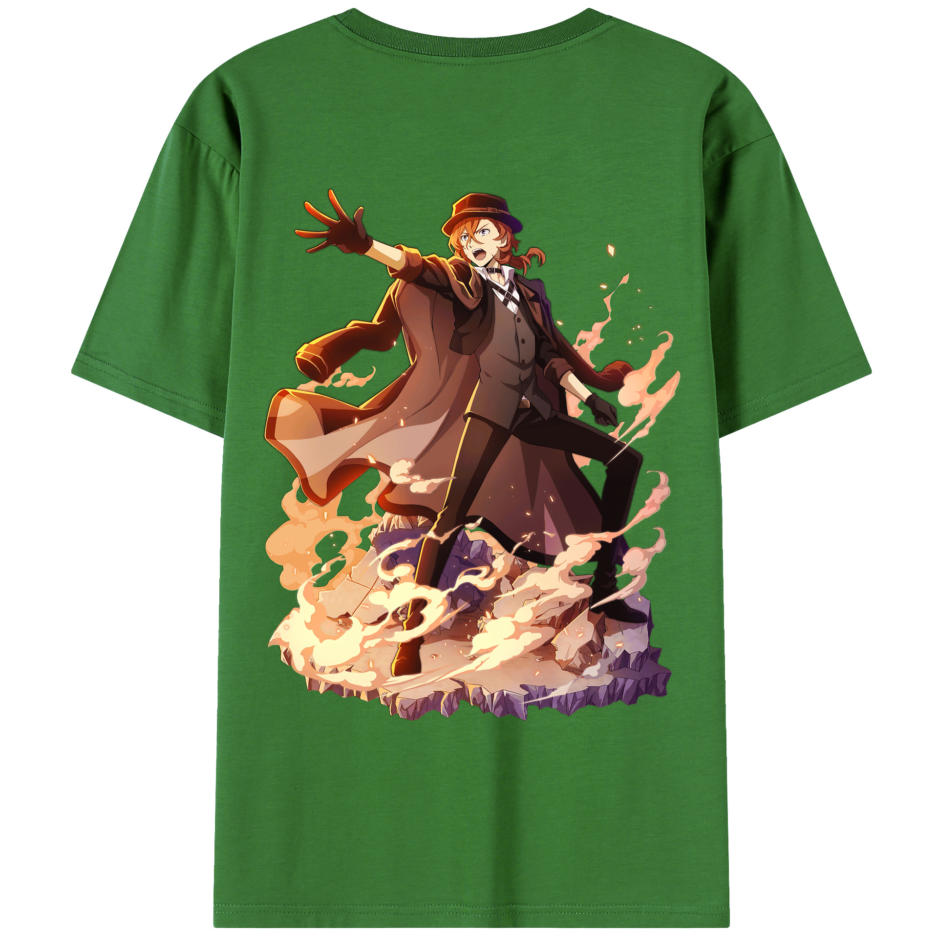 （画像用） 文豪ストレイドッグス Bungo Stray Dogs レディース半袖Tシャツ(バックプリント)